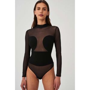 Body Undress Code All-Nighter Bodysuit černá barva, průhledné