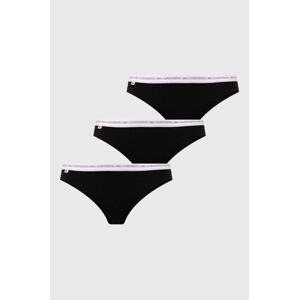 Kalhotky Lacoste 3-pack černá barva