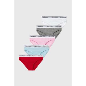 Dětské kalhotky Calvin Klein Underwear 5-pack růžová barva