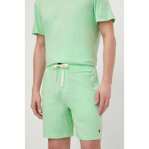 Pyžamové šortky Polo Ralph Lauren pánské, zelená barva