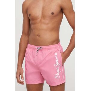 Plavkové šortky Pepe Jeans růžová barva