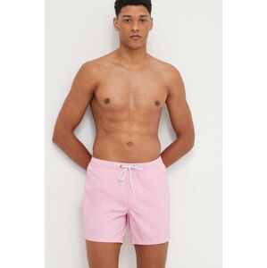 Plavkové šortky Quiksilver růžová barva