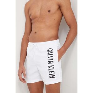 Plavkové šortky Calvin Klein bílá barva