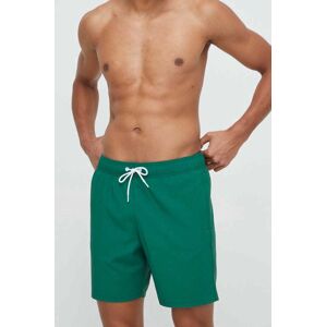 Plavkové šortky Hollister Co. zelená barva