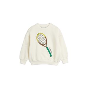 Dětská bavlněná mikina Mini Rodini Tennis bílá barva, s potiskem