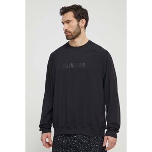 Tričko s dlouhým rukávem Calvin Klein Underwear černá barva, s potiskem