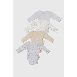 Bavlněné kojenecké body zippy 4-pack