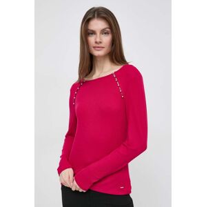 Tričko s dlouhým rukávem Morgan růžová barva