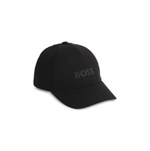 Dětská baseballová čepice BOSS černá barva, s aplikací