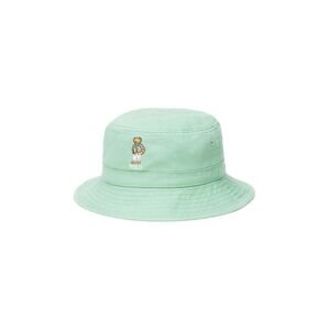 Dětská bavlněná čepice Polo Ralph Lauren zelená barva
