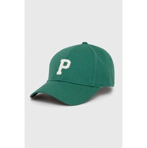 Bavlněná baseballová čepice Pepe Jeans NOAH JR zelená barva, s aplikací