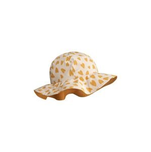 Dětská oboustranná čepice Liewood Amelia Reversible Sun Hat žlutá barva