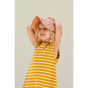 Dětská oboustranná čepice Liewood Amelia Reversible Sun Hat růžová barva