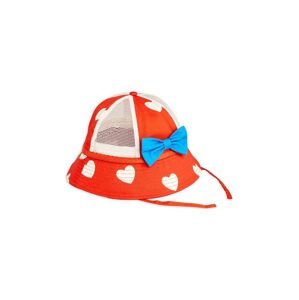 Dětský klobouk Mini Rodini Hearts červená barva