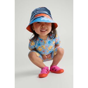Dětská oboustranná čepice Reima Viehe oranžová barva