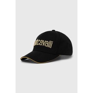 Bavlněná baseballová čepice Just Cavalli s aplikací, 76QAZK30 ZG192