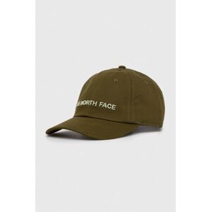 Kšiltovka The North Face zelená barva, s aplikací