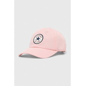 Kšiltovka Converse růžová barva, s aplikací