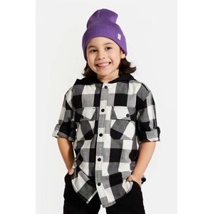 Dětská bavlněná košile Coccodrillo černá barva