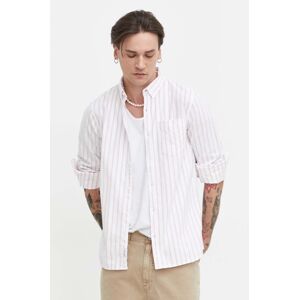 Košile Hollister Co. pánská, bílá barva, regular, s límečkem button-down