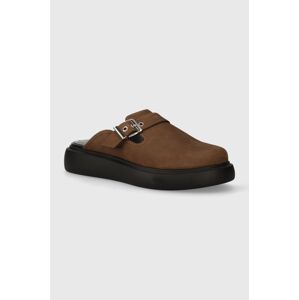 Semišové pantofle Vagabond Shoemakers BLENDA dámské, hnědá barva, 5519-750-19