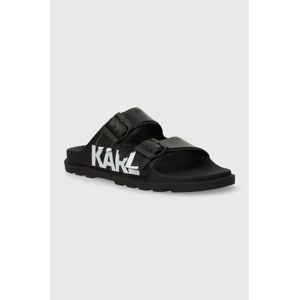 Pantofle Karl Lagerfeld KONDO TRED dámské, černá barva, KL80978