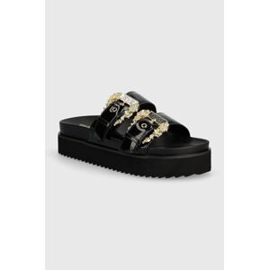 Pantofle Versace Jeans Couture Arizona dámské, černá barva, na platformě, 76VA3SM1 ZS539 899