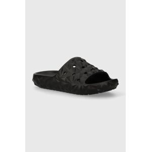 Pantofle Crocs Classic Geometric Slide V2 dámské, černá barva, 209608