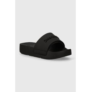 Pantofle Juicy Couture BREANNA dámské, černá barva, na platformě, JCFYL128006