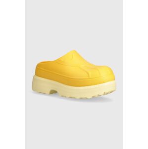 Pantofle Sorel CARIBOU CLOG dámské, žlutá barva, na platformě, 2048701756