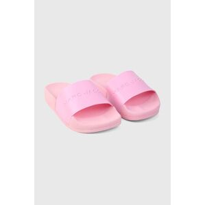 Dětské pantofle Marc Jacobs růžová barva