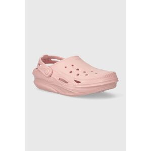 Dětské pantofle Crocs OFF GRID CLOG růžová barva