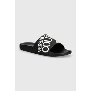 Pantofle Versace Jeans Couture Slide pánské, černá barva, 76YA3SQ1 71352 899