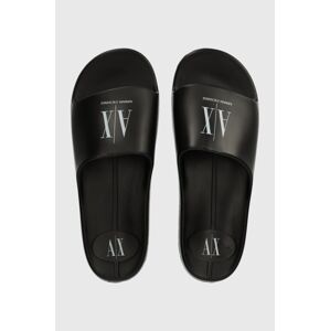 Pantofle Armani Exchange pánské, černá barva, XUP012 XV675 S277