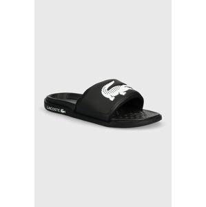 Pantofle Lacoste Serve Dual Synthetic Logo Strap pánské, černá barva, 43CMA0110