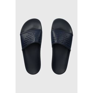 Pantofle Emporio Armani Underwear tmavomodrá barva, XVPS08 XN747 N151