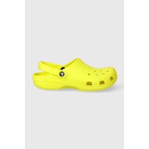 Pantofle Crocs Classic žlutá barva, 10001