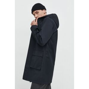 Kabát Hollister Co. pánský, černá barva, přechodný