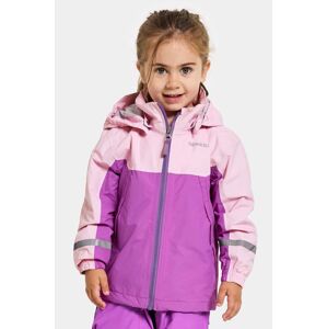 Dětská nepromokavá bunda Didriksons PILVI KIDS JKT fialová barva