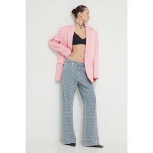 Sako Moschino Jeans růžová barva