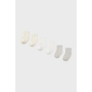 Kojenecké ponožky Mayoral Newborn 6-pack béžová barva