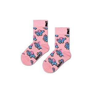 Dětské ponožky Happy Socks Kids Inflatable Elephant Sock růžová barva