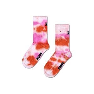 Dětské ponožky Happy Socks Kids Tie-dye Sock růžová barva