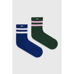 Ponožky Lacoste 2-pack zelená barva