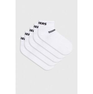 Dětské ponožky Skechers MESH VENTILATION 5-pack bílá barva