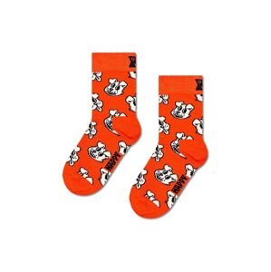 Dětské ponožky Happy Socks Kids Dog Sock oranžová barva