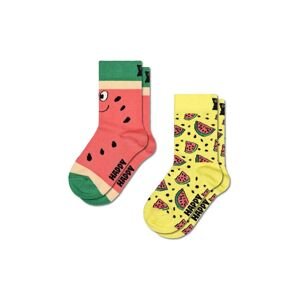 Dětské ponožky Happy Socks Kids Melon Socks 2-pack žlutá barva