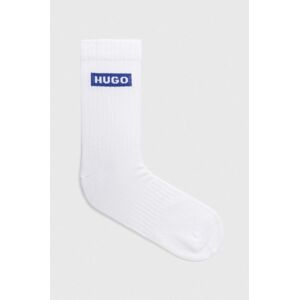 Ponožky Hugo Blue 3-pack pánské, bílá barva