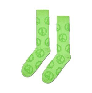 Ponožky Happy Socks Terry Peace Sign Sock zelená barva