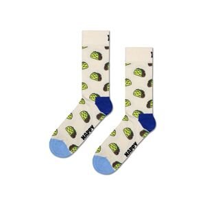 Ponožky Happy Socks Taco Sock bílá barva